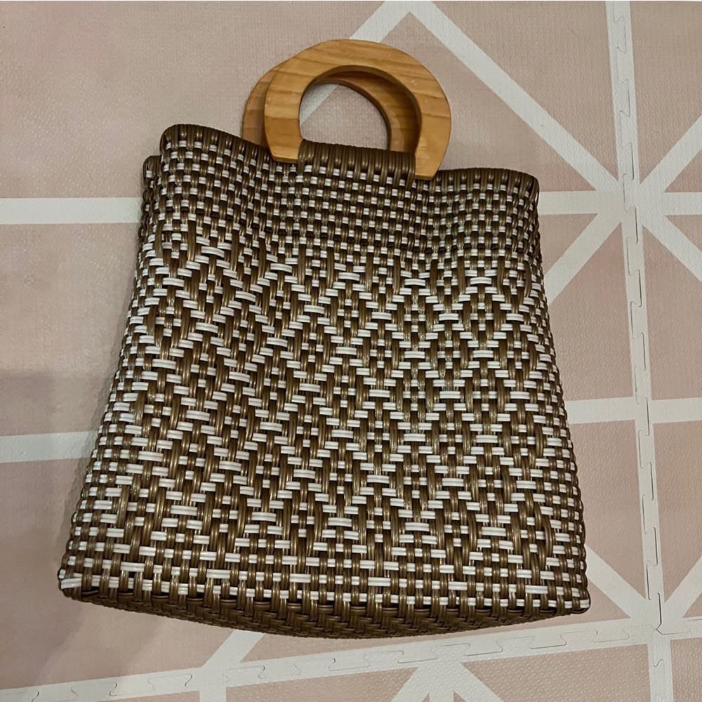 Handmade Plastic Woven Bag - Made in Mexico